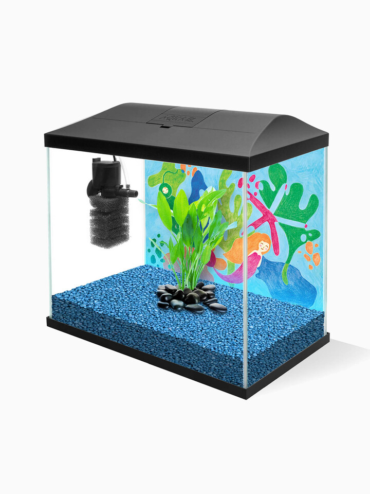 Аквариум LEDDY MINI 35 ЧЕРНЫЙ, 19л, прямой, 35*18*30см