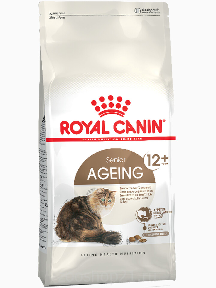 Корм Royal Canin Ageing 12+ для пожилых кошек старше 12 лет, 4 кг