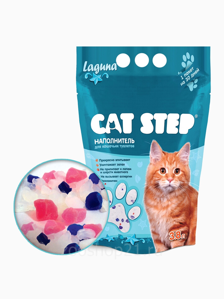 CAT STEP Laguna силикагелевый 3,8 л