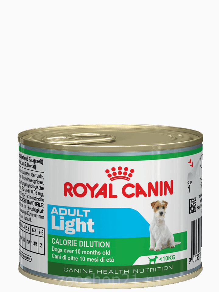 Корм Royal Canin Adult Light (мусс) при избыточном весе 10 мес. - 8 лет, 195 г