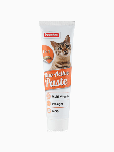 Beaphar Duo Active Pastе витаминная паста для кошек, 100 г