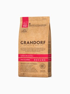 Корм Grandorf Adult Medium Breeds для собак всех пород (низкое содержание зерна) ягненок с рисом, 3 кг