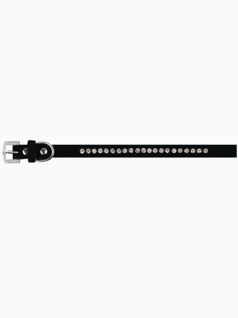 DEZZIE Ошейник для собак XS 1*18-23см, черный бархат