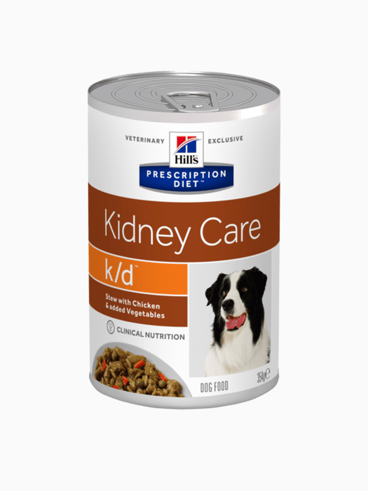 Корм Hill's Prescription Diet k/d Kidney Care (рагу) консервы для собак диета при лечении заболеваний почек, курица с овощами, 354 г