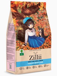 Корм ZIllii для взрослых собак мелких пород индейка с ягненком, 2 кг