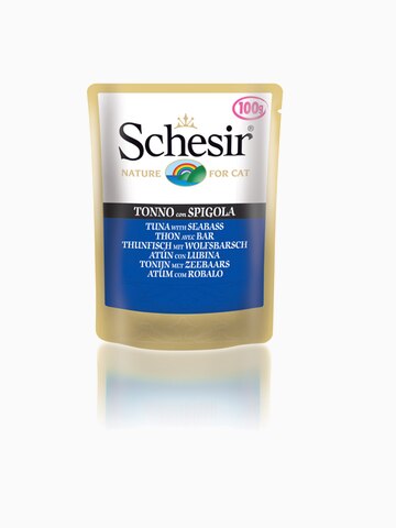 Корм Schesir для кошек тунец+окунь, 100г