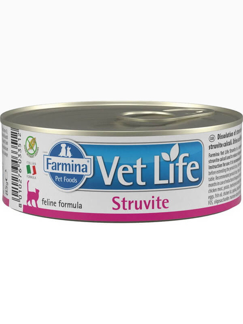 Корм Farmina Vet Life Struvite (паштет) для кошек при МКБ струвитного типа, 85 г