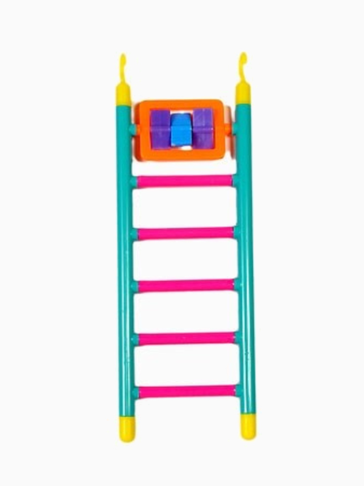 Лесенка пластмассовая с игрушкой, 6 ступенек, 21 см