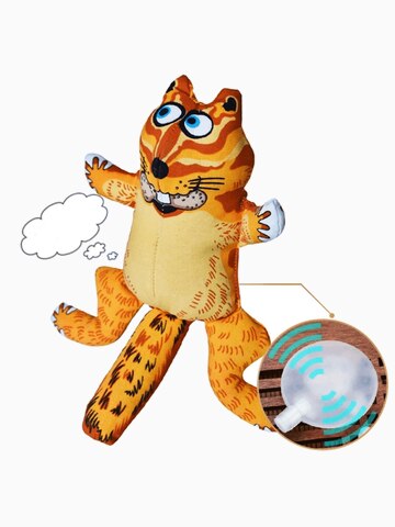 Fat Cat Хрустящая игрушка для собак "Хрустящий бурундучок", 15х22 см