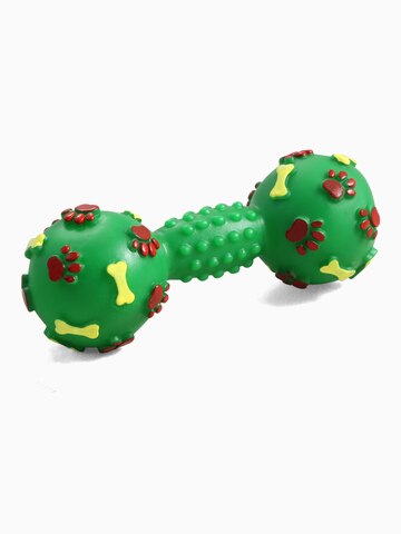 Игрушка для собак из винила "Гантель с лапками и косточками", 140мм