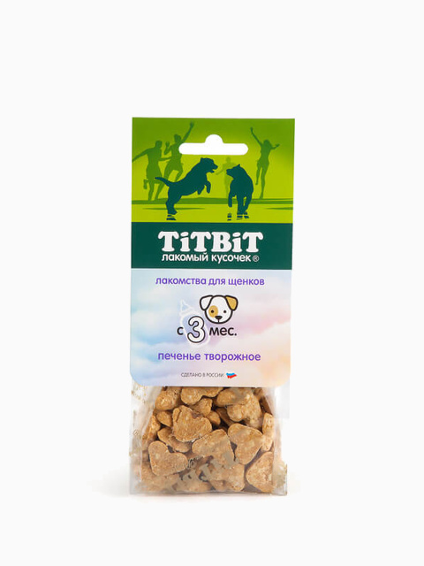 Titbit Печенье творожное для щенков 70 г