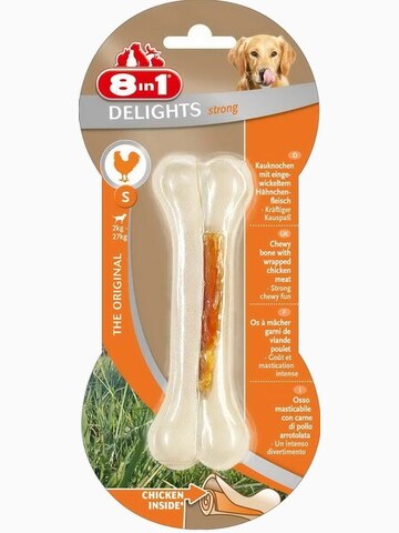 8in1 DELIGHTS Strong S косточка сверхпрочная с куриным мясом для мелких и средних собак 11 см