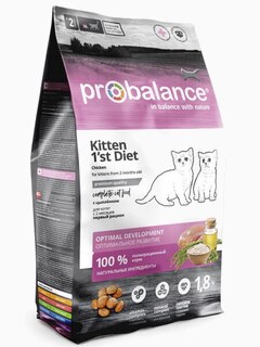 Корм ProBalance для котят c цыпленком, 1.8 кг