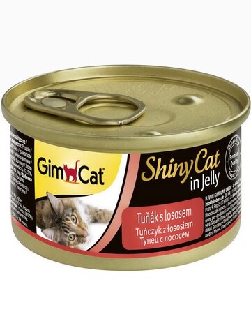 Консервы GimCat ShinyCat для кошек из тунца с лососем 70 г