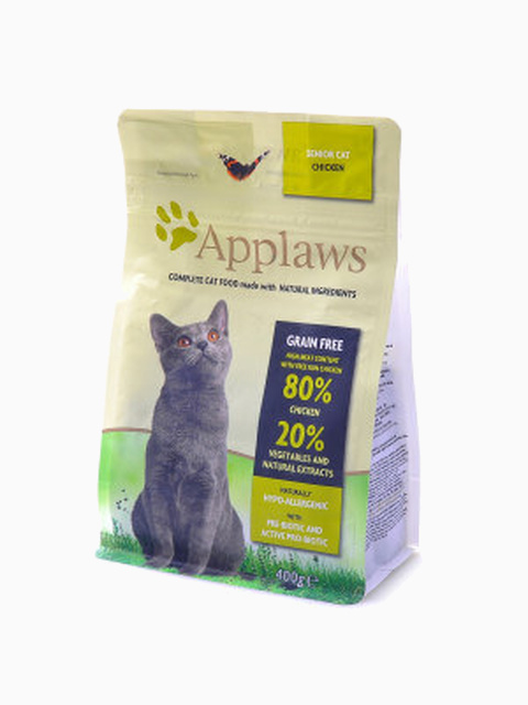 Корм Applaws Grain Free Senior Complete Chicken для кошек старше 7 лет, беззерновой, с курицей, 400 г