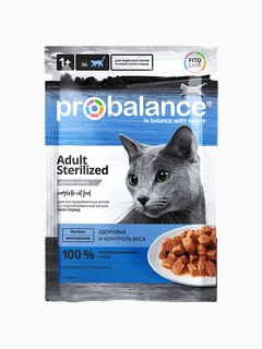 Корм ProBalance для стерилизованных кошек, 85 г