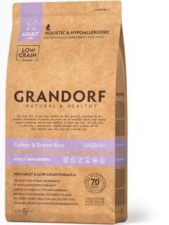 Корм Grandorf для собак малых пород индейка с рисом, 3 кг