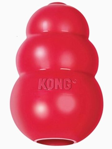 KONG Classic игрушка для собак "КОНГ" M средняя 8х6 см