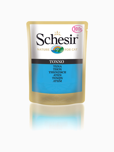 Корм Schesir для кошек тунец, 100г