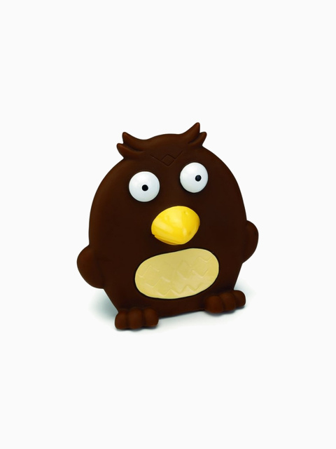 Игрушка для собак "Птица плоская", коричневая, 14 см