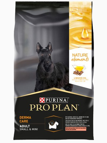 Корм Pro Plan Nature Elements Small&Mini для взрослых собак мелких и карл. пород с чувствительной кожей с лососем, 700 г