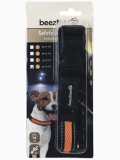 Ошейник для собак "Beeztees", светящийся, с USB, 55-70 см х 25 мм