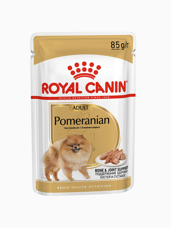 Корм Royal Canin Pomeranian Adult (паштет) для Померанского Шпица старше 10 мес., 85 г