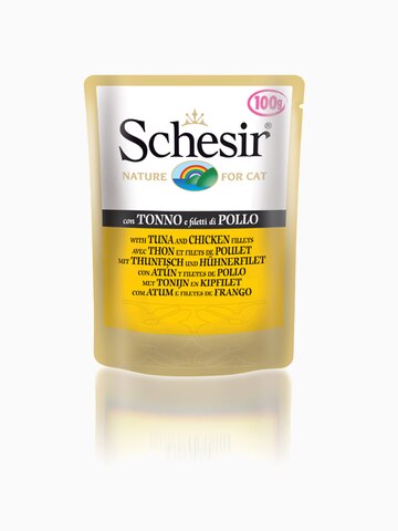 Корм Schesir для кошек тунец+цыпленок 100 г