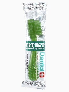Titbit ДЕНТАЛ+ Зубная щетка с мясом кролика для собак маленьких пород, 13 г