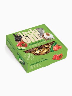 Little One Лакомство-игрушка Пицца с овощами для всех видов грызунов, 55 г