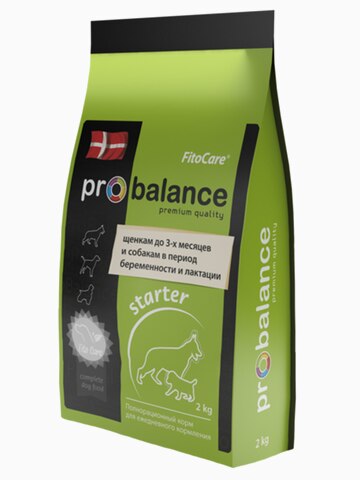 Корм ProBalance для щенков до 3-х месяцев беременных и кормящик сук, 10 кг
