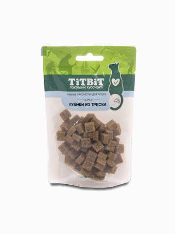 Titbit Кубики из трески для кошек (Рыбные лакомства) 60 г