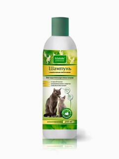 Pchelodar (Пчелодар), серия Professional, шампунь для короткошерстных кошек с маточным молочком, 250 мл