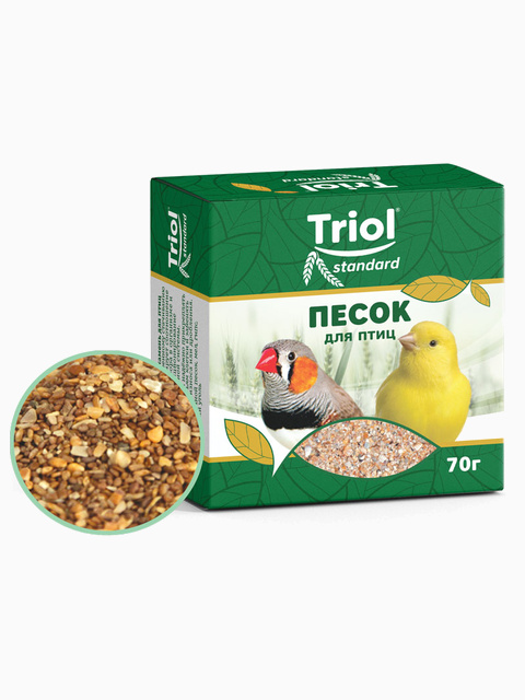 Песок-минеральная подкормка Triol Standard для птиц, 70г