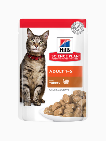 Корм Hill's Science Plan Optimal Care для кошек от 1 до 6 лет с индейкой, 85 г
