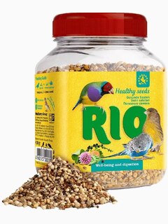 Rio лакомство для всех видов птиц, полезные семена, банка 240 г