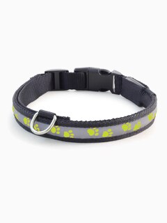 Ошейник светодиодный NIGHT CITY салатовый S, 20*230-310мм