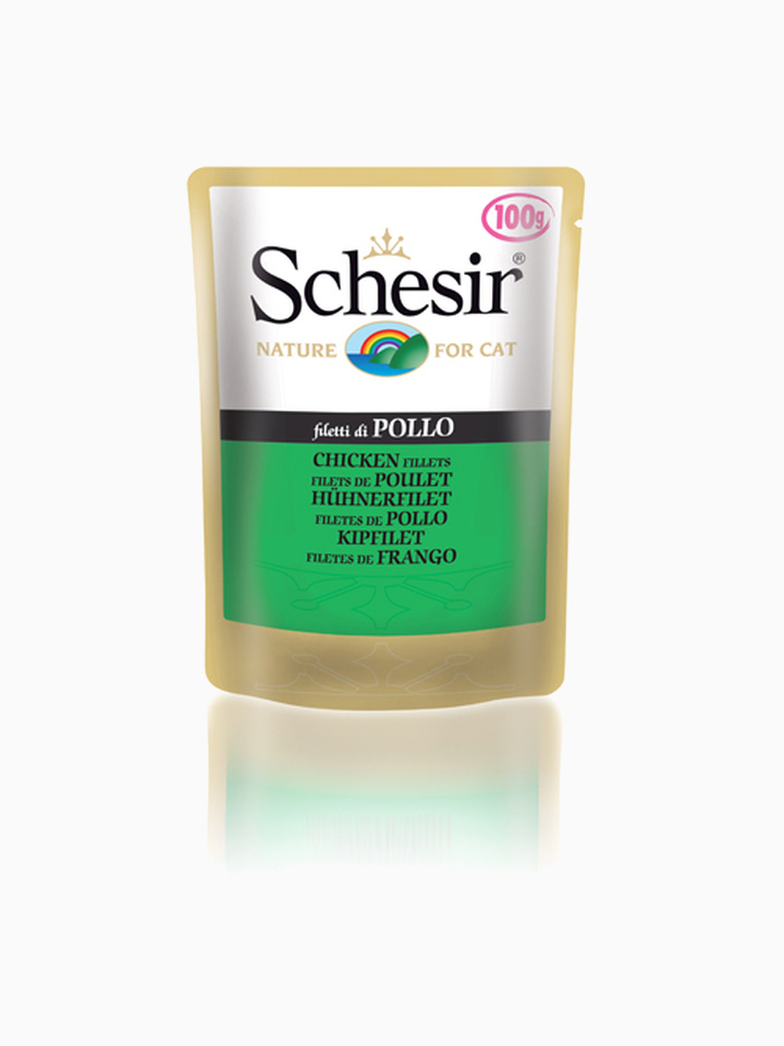 Корм Schesir для кошек филе цыпленка, 100 г