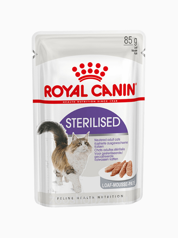 Корм Royal Canin Sterilised (паштет) для стерилизованных кошек старше 1 года, 85 г