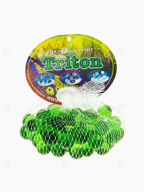 Грунт Triton стеклянный круглый 50 шт №44 (лесная зелень)