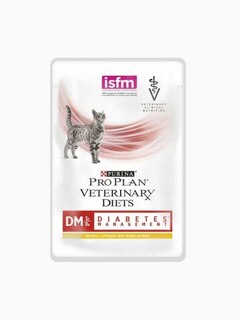 Корм Pro Plan Veterinary diets DM для кошек при диабете с курицей, 85 г