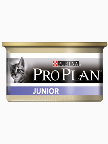 Корм Pro Plan Junior для котят в возрасте от 6 недель до 1 года с курицей, 85 г