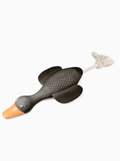 Игрушка для собак из латекса "Гусь с веревкой", 120/210мм