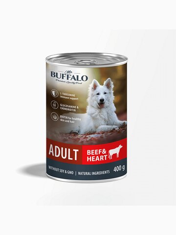 Корм Mr.Buffalo Adult для собак говядина и сердце, 400г