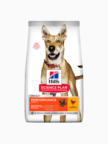 Корм Hill's Science Plan Performance для активных собак курица, 12 кг