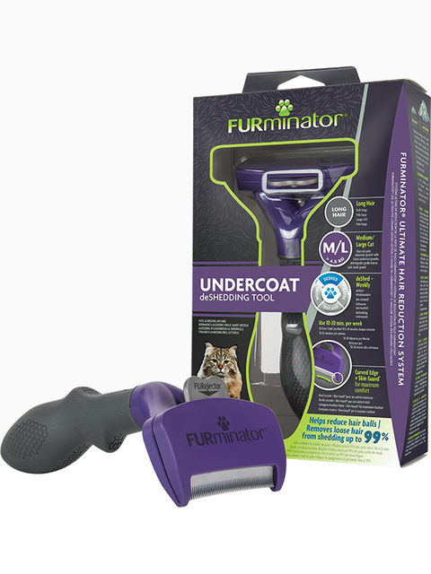 Фурминатор FURminator M/L для больших кошек c длинной шерстью