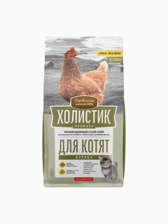 Корм Деревенские лакомства Холистик Премьер для котят, курица, 2 кг