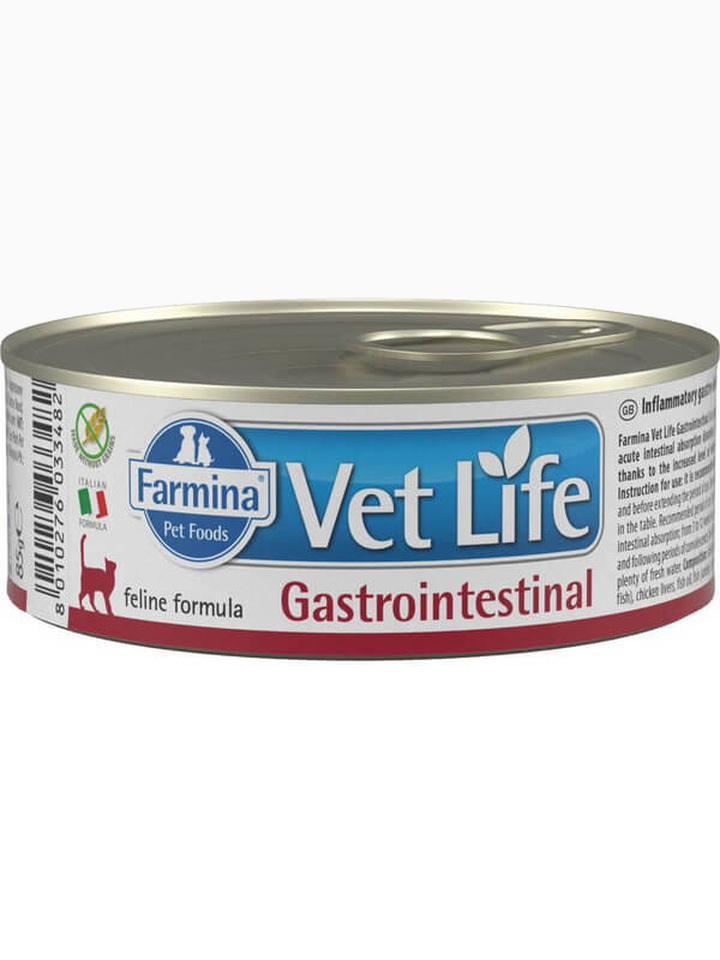 Корм Farmina Vet Life Gastrointestinal (паштет) для кошек при заболеваниях ЖКТ, 85 г