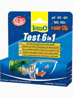 TetraTest 6 в 1 полоски для пресной воды 25 шт