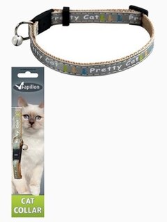Papillon Ошейник для кошек "Китти" 10мм-21-33см, серый
